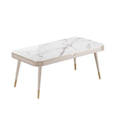 Modern sintered stone dining table featuring built-in storage drawers for convenience